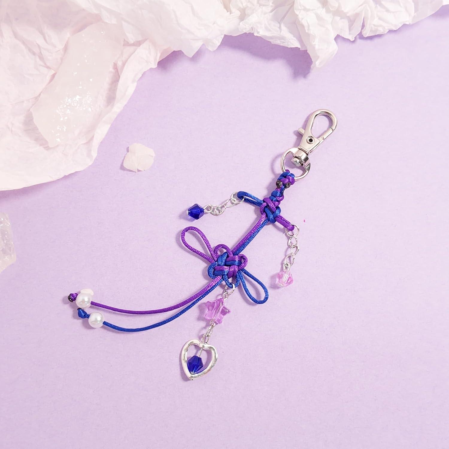 Llave de Nudo Accesorio de Atuendo Unisex Púrpura