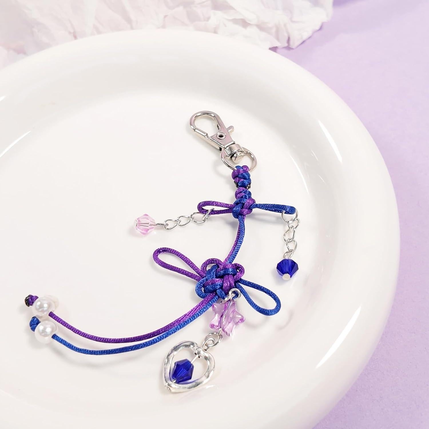 Llave de Nudo Accesorio de Atuendo Unisex Púrpura