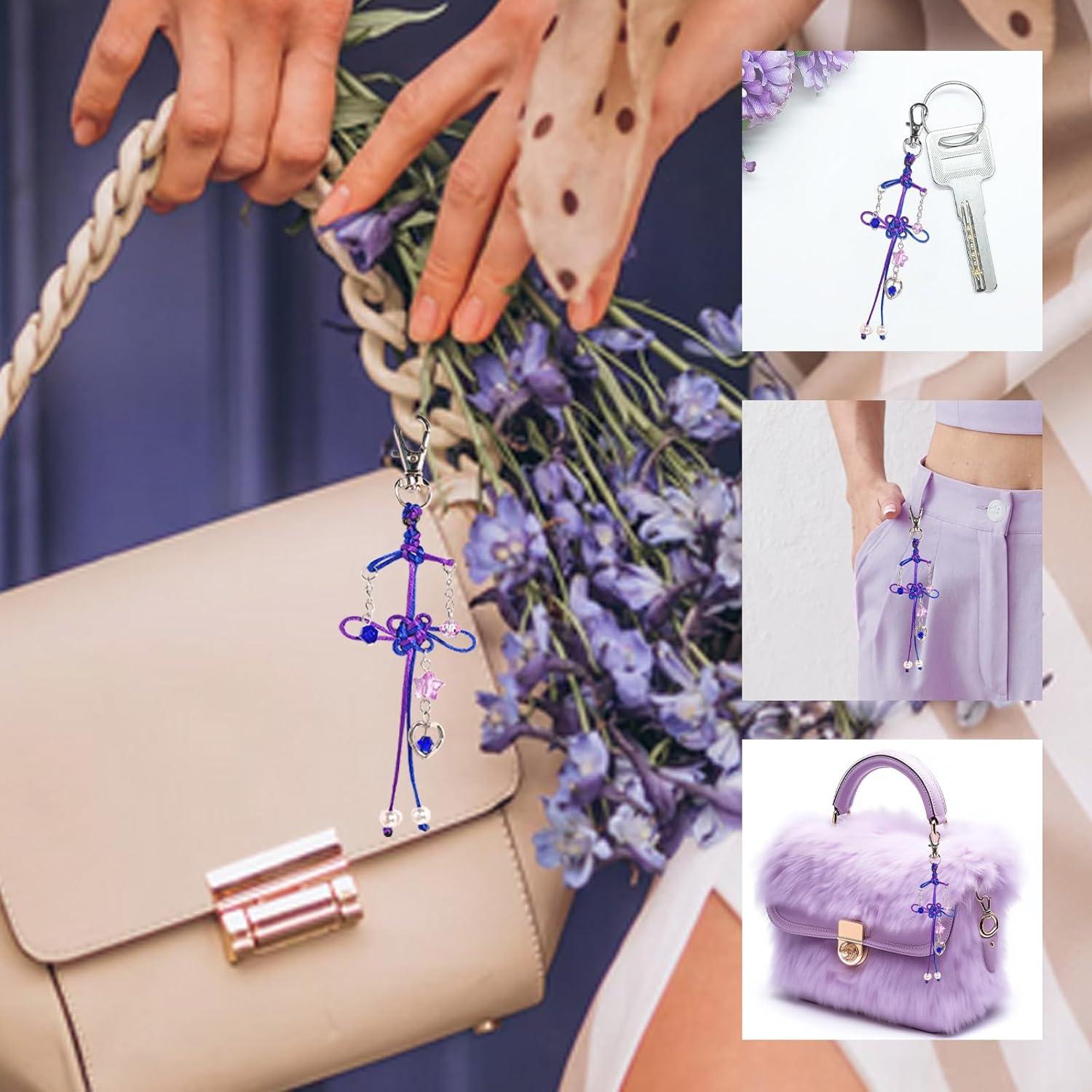 Llave de Nudo Accesorio de Atuendo Unisex Púrpura