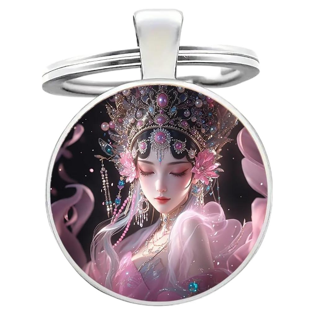 Llavero de Aleación Creativa Plata Actriz 3 cm Caricatura