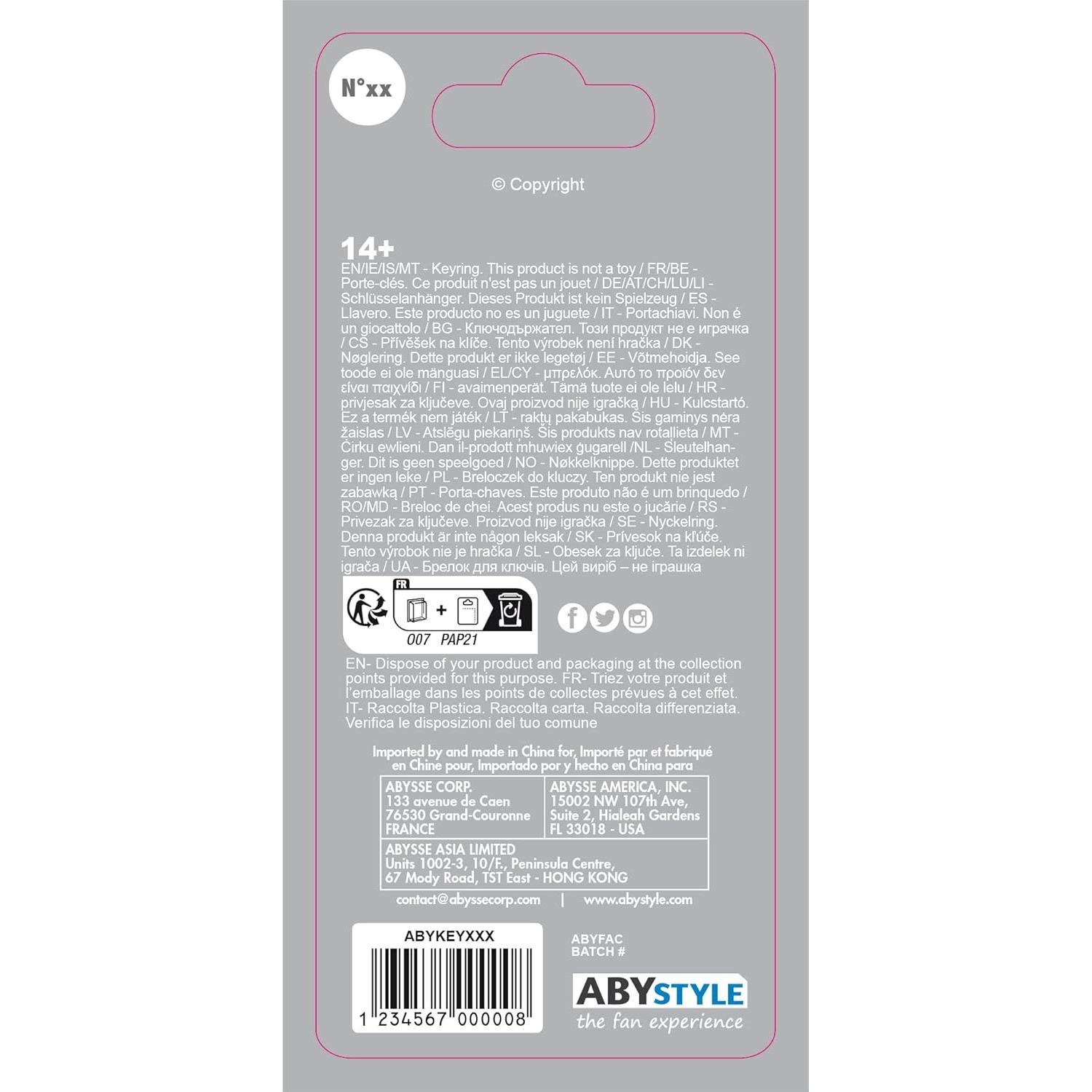 Llavero 3D ABYSTYLE Trafalgar Law One Piece 5 cm