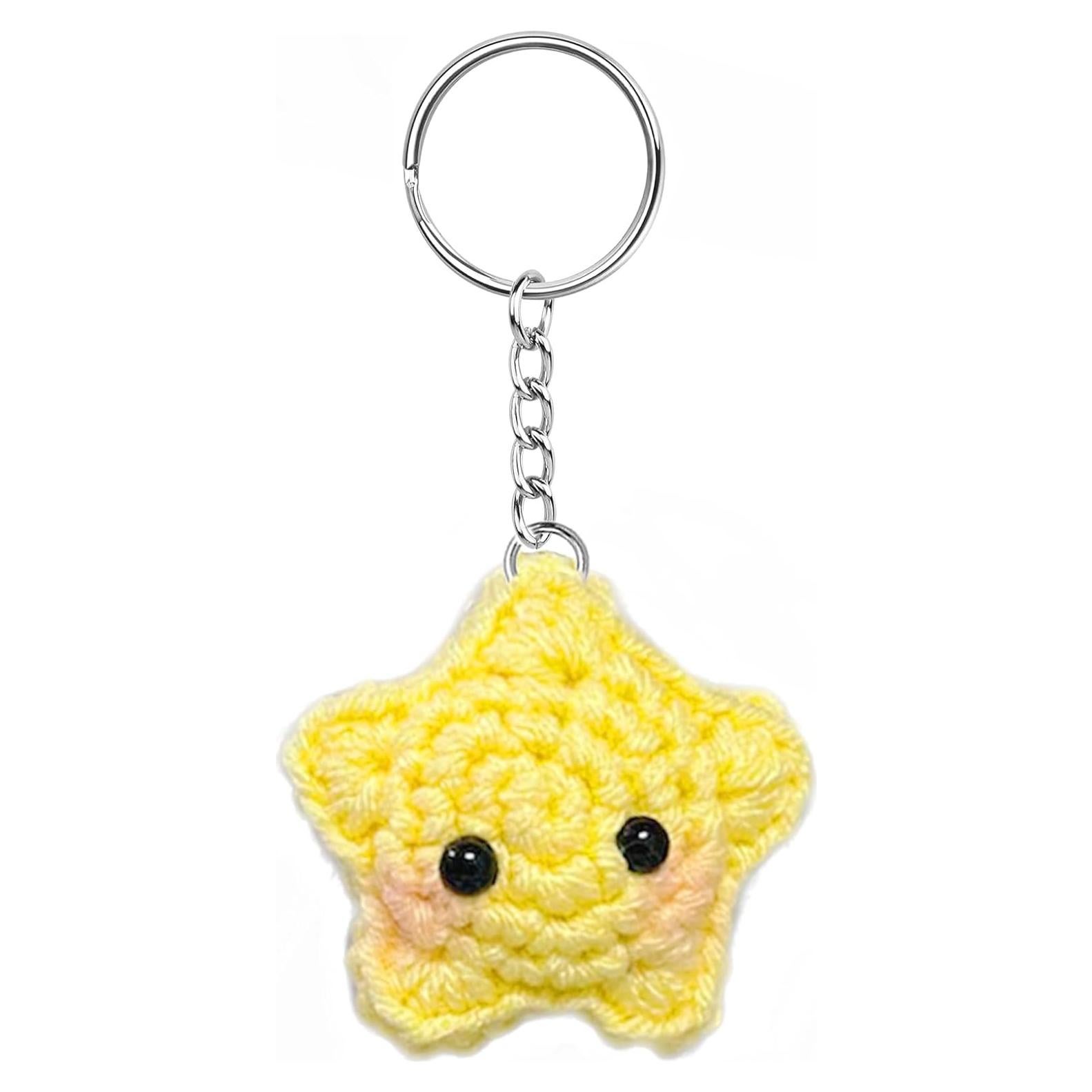 Llavero de Ganchillo Estrella Rubor Agromusk - Hecho a Mano