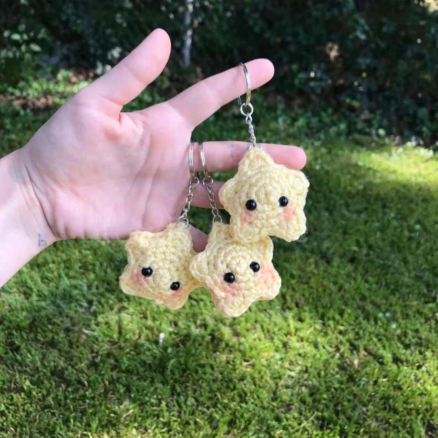 Llavero de Ganchillo Estrella Rubor Agromusk - Hecho a Mano