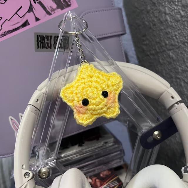Llavero de Ganchillo Estrella Rubor Agromusk - Hecho a Mano