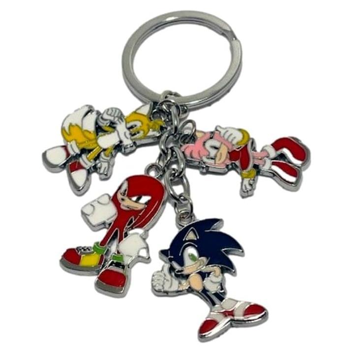 Llaveros de Charms Sonic y Amigos - Unisex Adulto