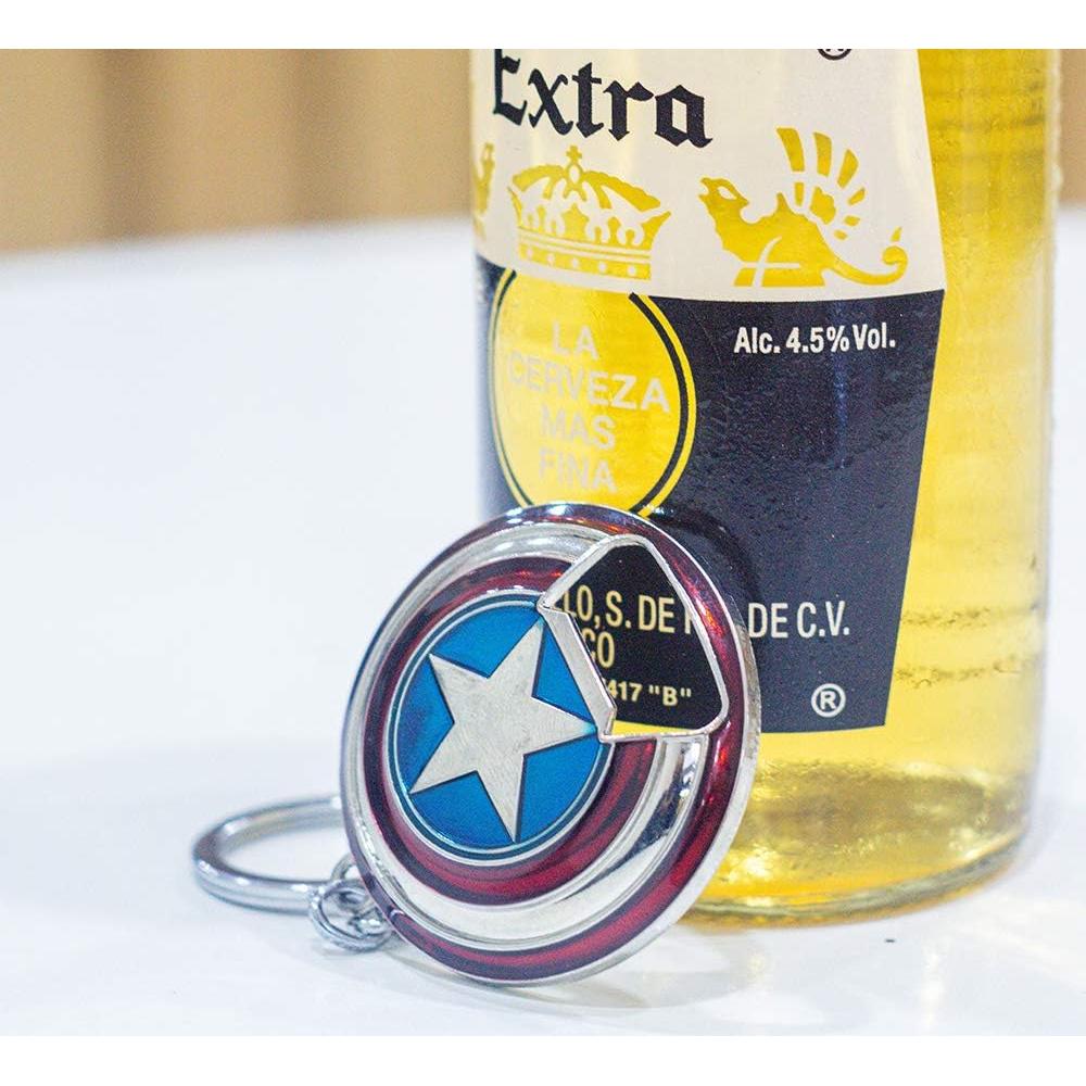 Abrebotellas llavero escudo Nidavellir plata 5.08 cm