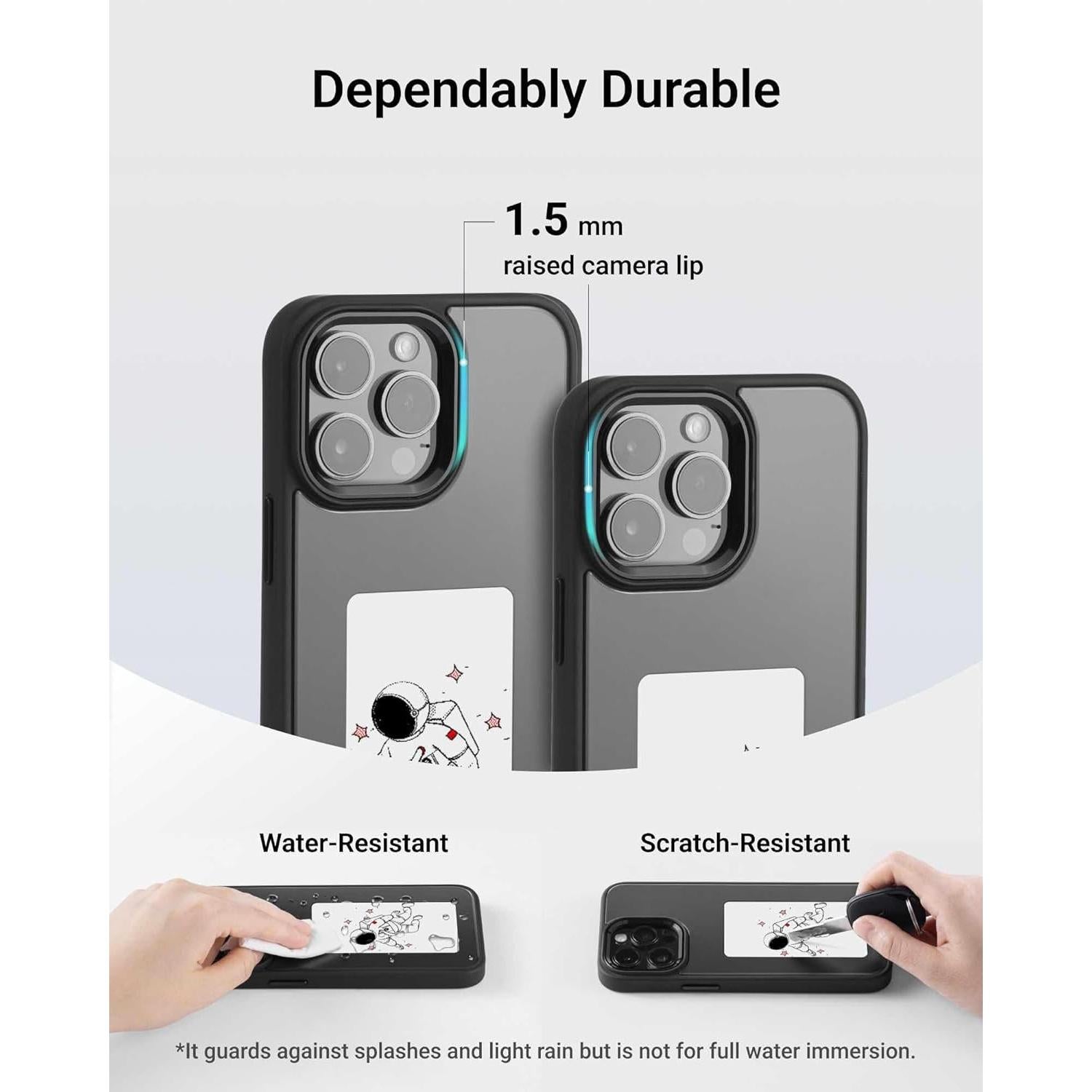 Funda E-Ink xCool para iPhone 15 Pro, NFC, negra, resistente