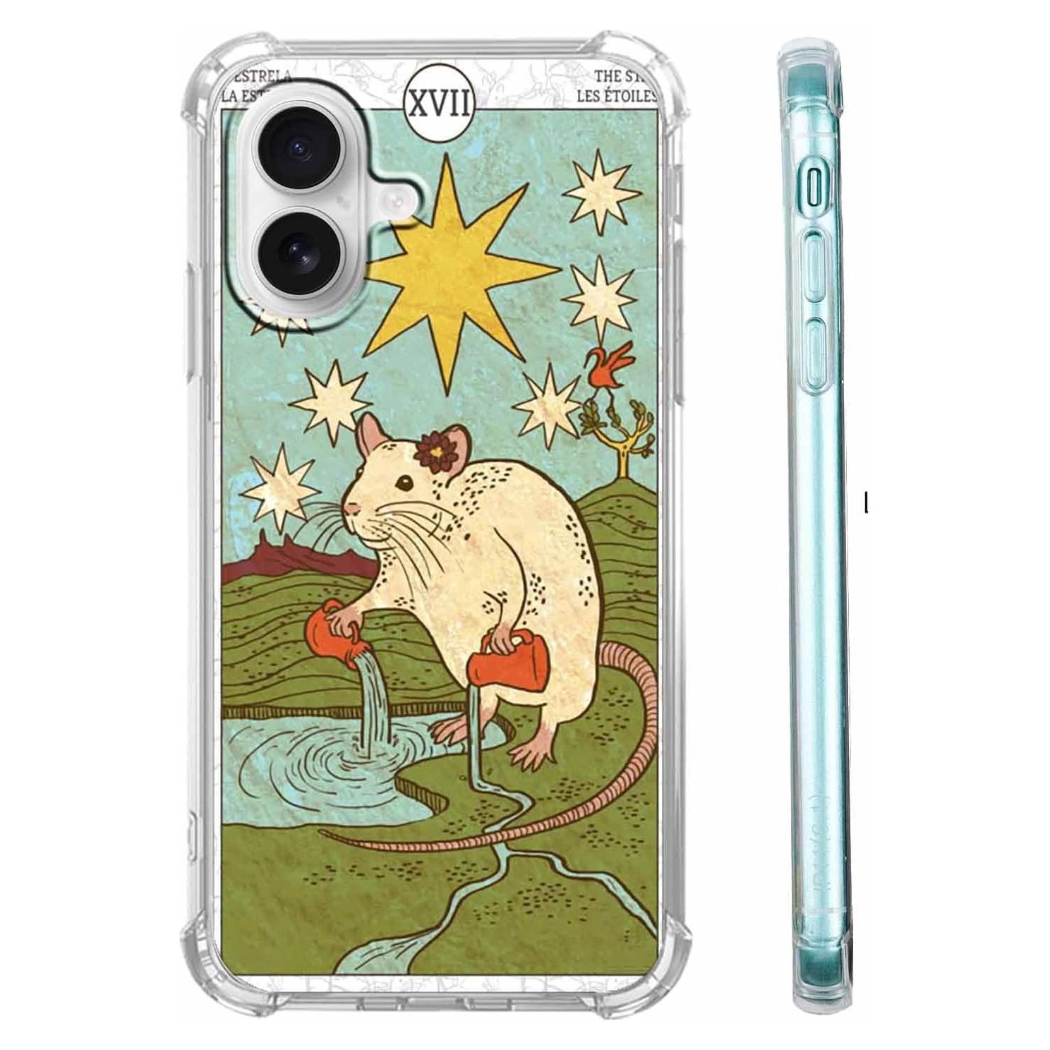 Funda para iPhone 16 Hendicow TPU con diseño tarot 6.1"