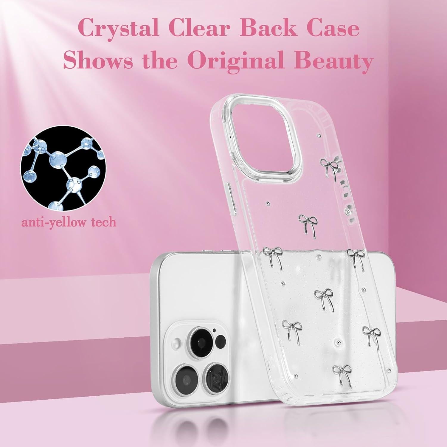 Funda EYZUTAK para iPhone 15 Pro Max con Lazo 3D Brillante