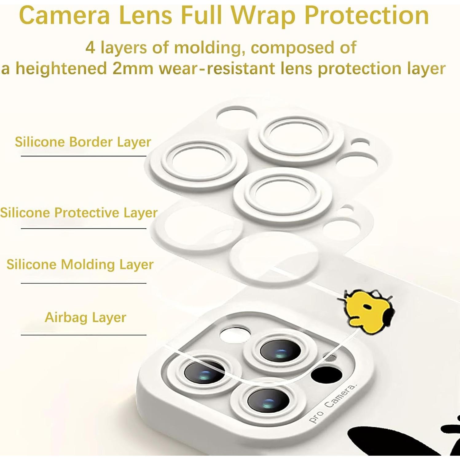 Funda protectora de perro kawaii HOFULK para iPhone 15 Pro Max