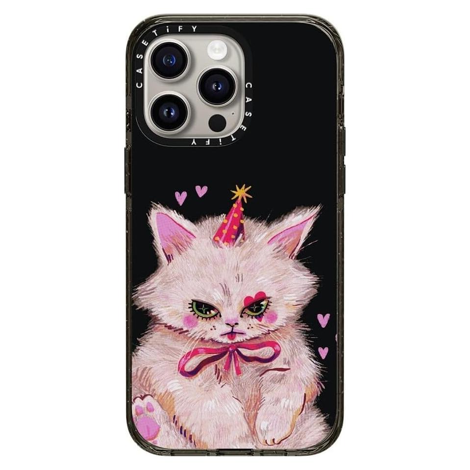 Funda Impacto CASETiFY para iPhone 15 Pro Max - Gato Payaso