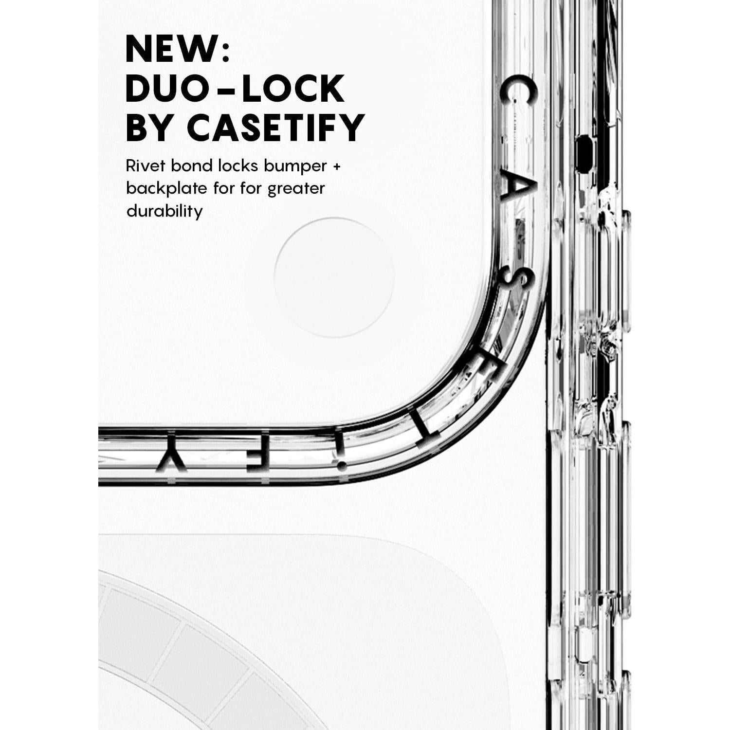 Funda Espejo CASETiFY para iPhone Air 16.5 cm - Plata sobre Negro