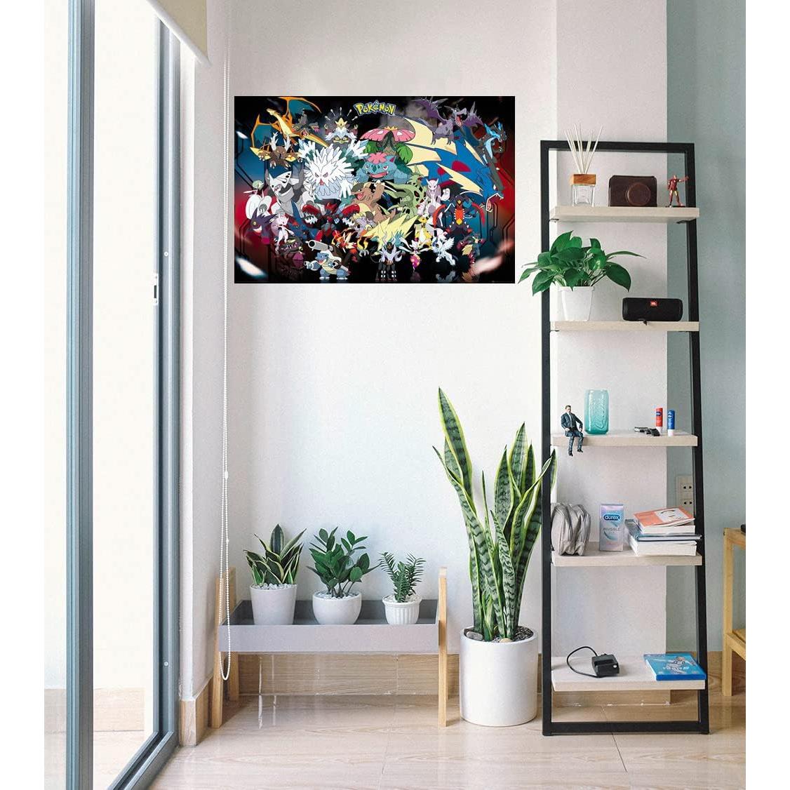 Póster de Anime Pokémon Mega Evolución 91x61 cm