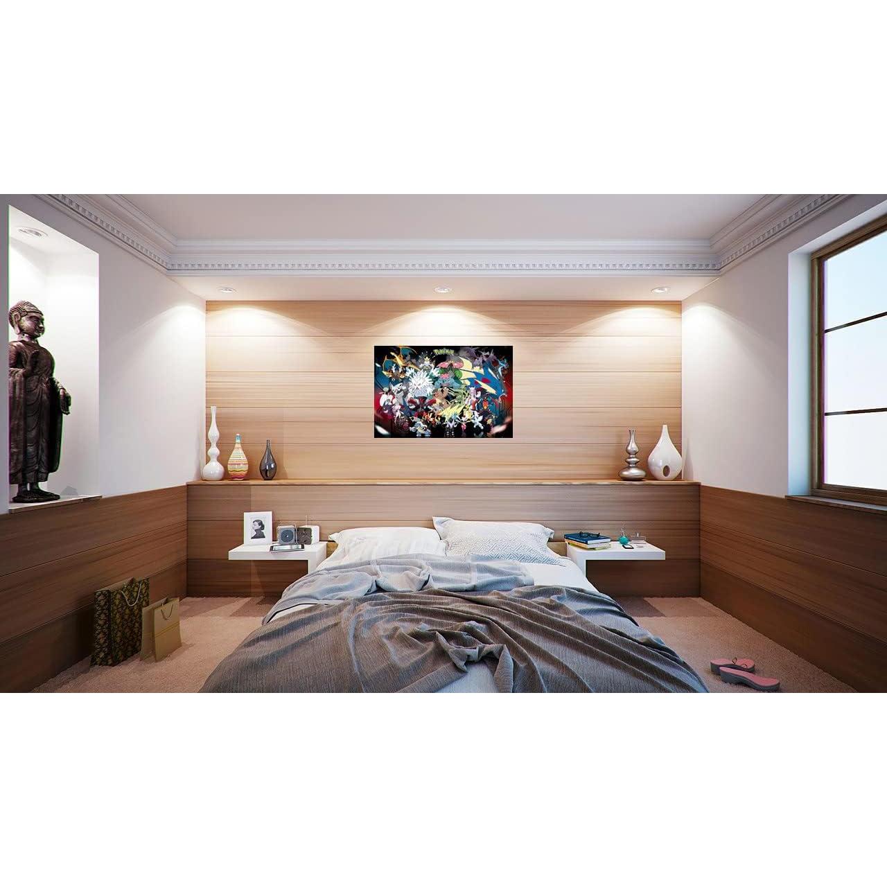 Póster de Anime Pokémon Mega Evolución 91x61 cm