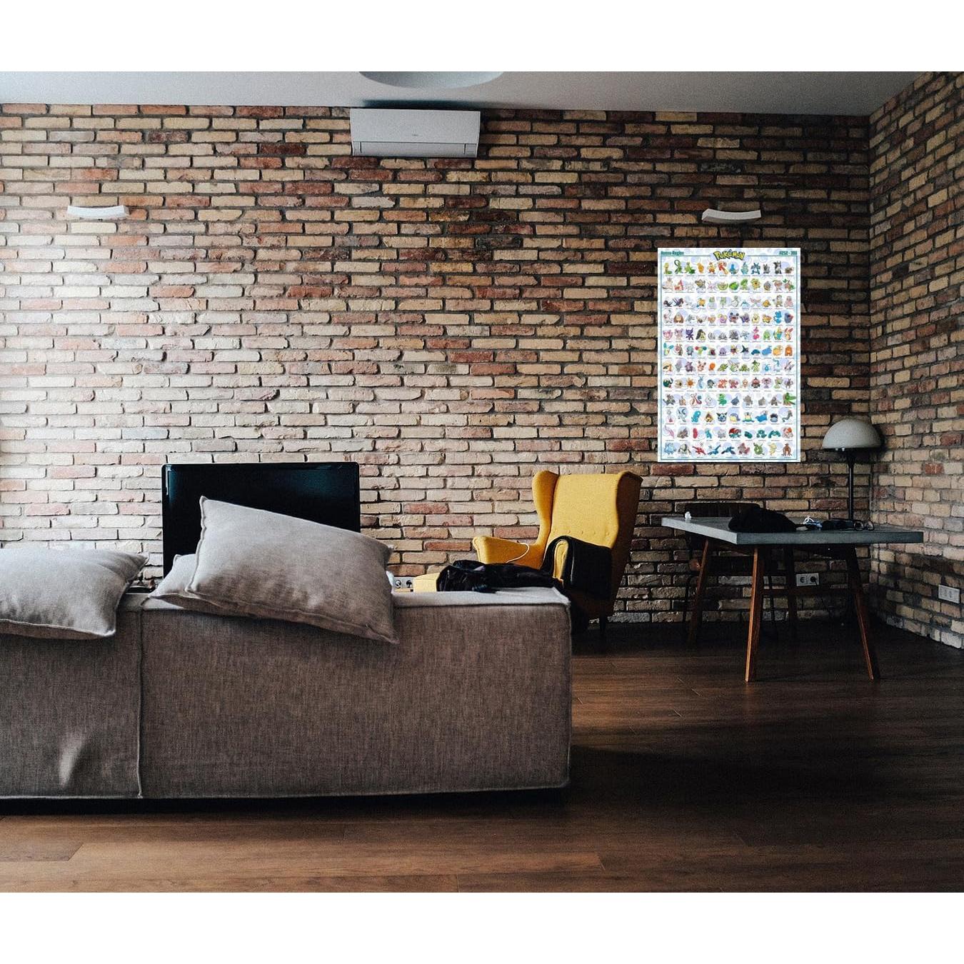 Póster de Anime Pokémon Hoenn #252-386 91.4 x 61 cm