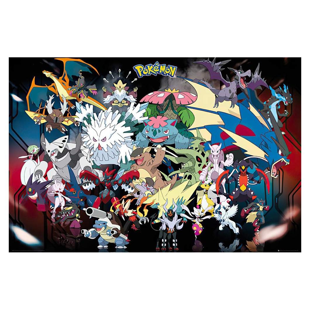 Póster de Juego Pokémon Mega Evoluciones 91x61 cm