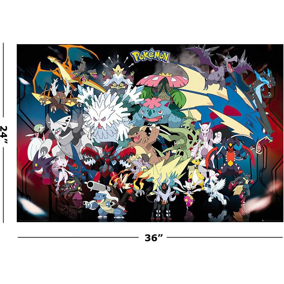 Póster de Juego Pokémon Mega Evoluciones 91x61 cm