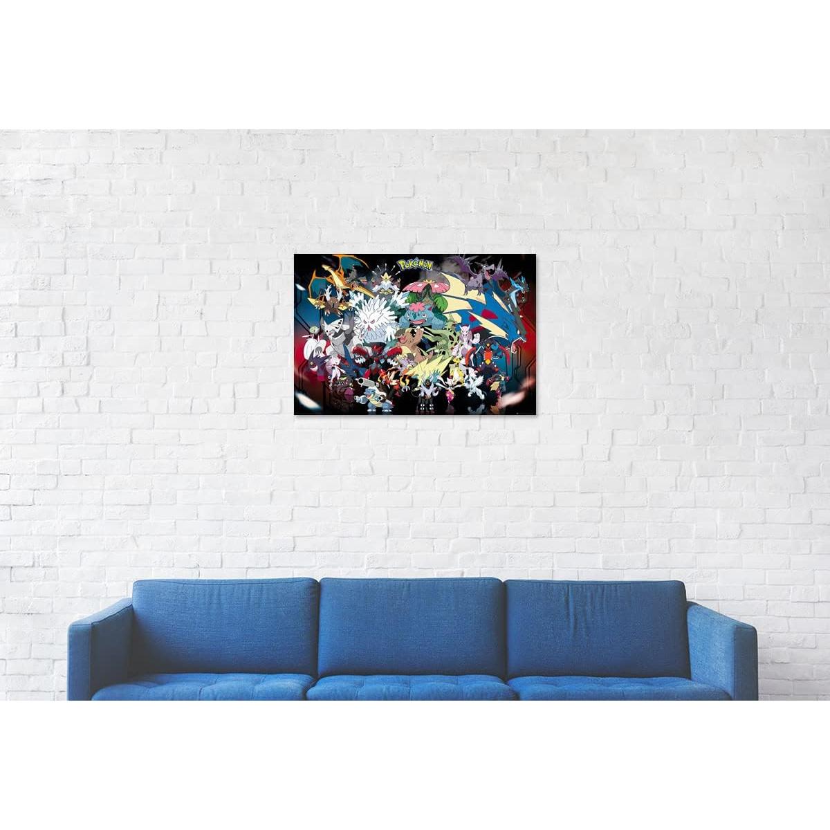 Póster de Juego Pokémon Mega Evoluciones 91x61 cm