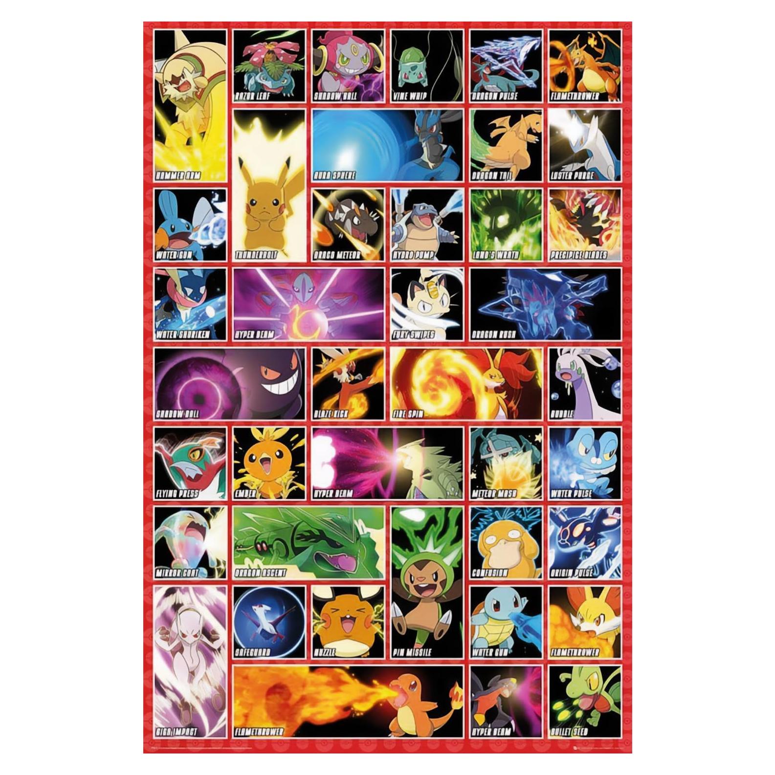 Póster de Arte Pokémon 60.96 x 91.44 cm - Compra Arte por Menos