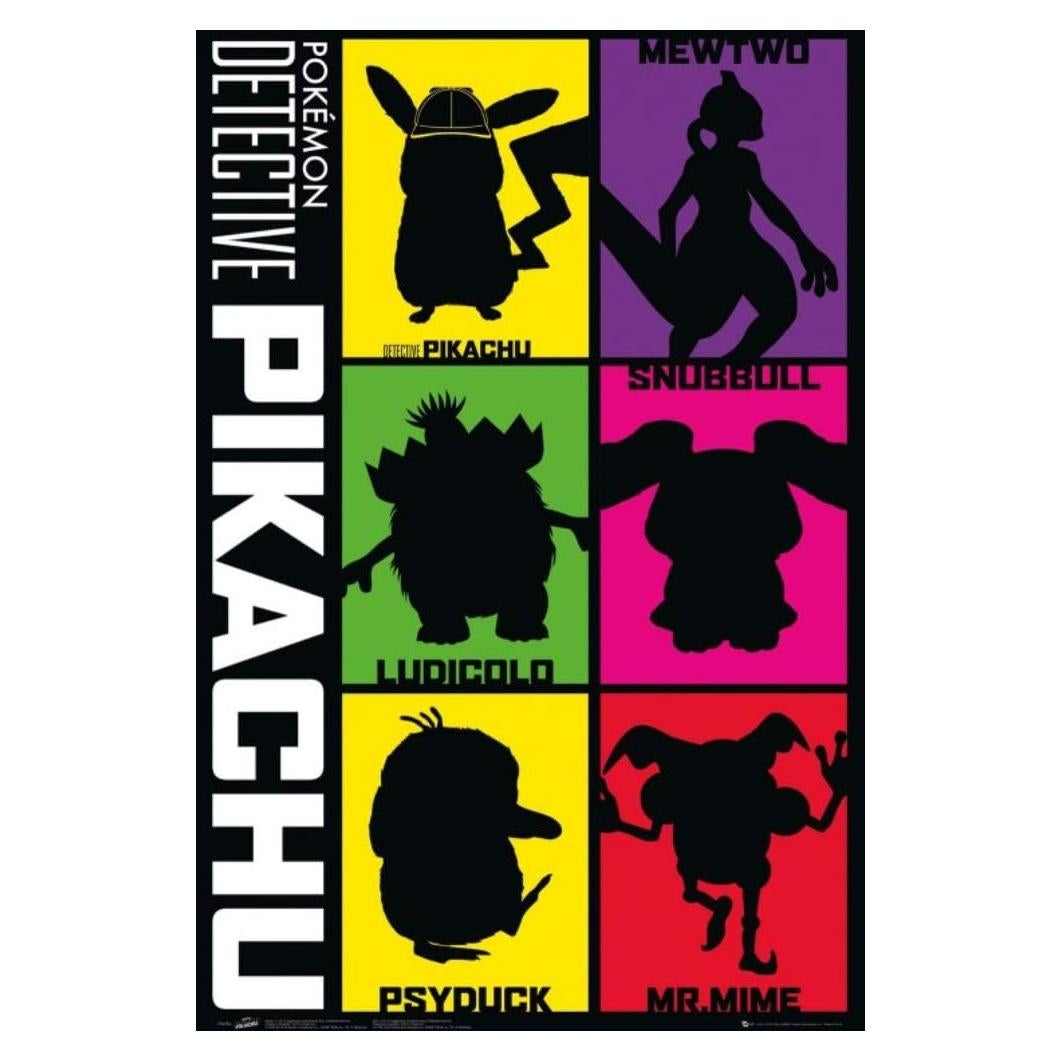 Póster de película Pokémon Detective Pikachu 61x91 cm
