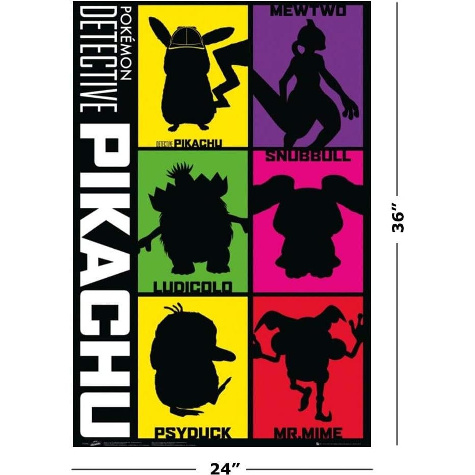 Póster de película Pokémon Detective Pikachu 61x91 cm