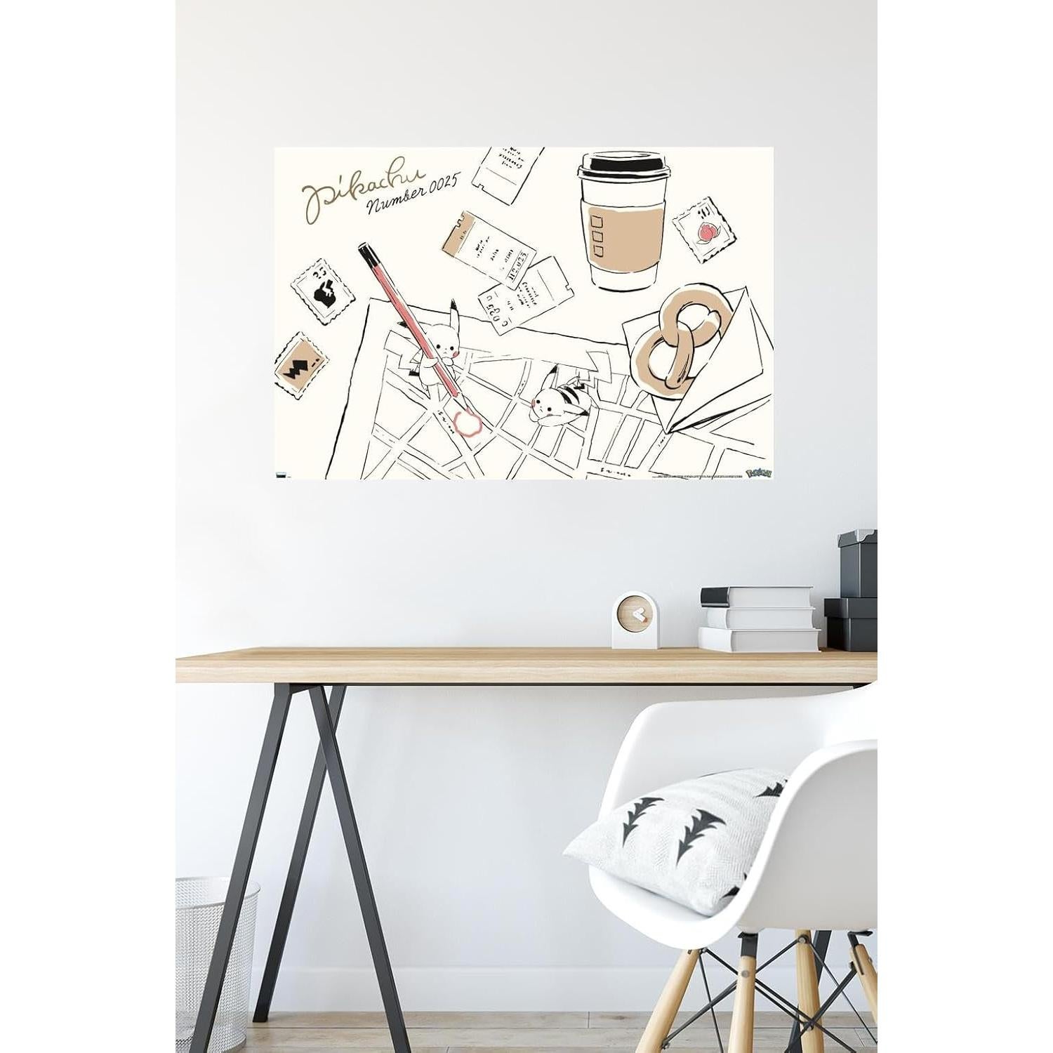 Póster de Mapa de Pared Trends Pokémon Pikachu 86.4x56.8 cm