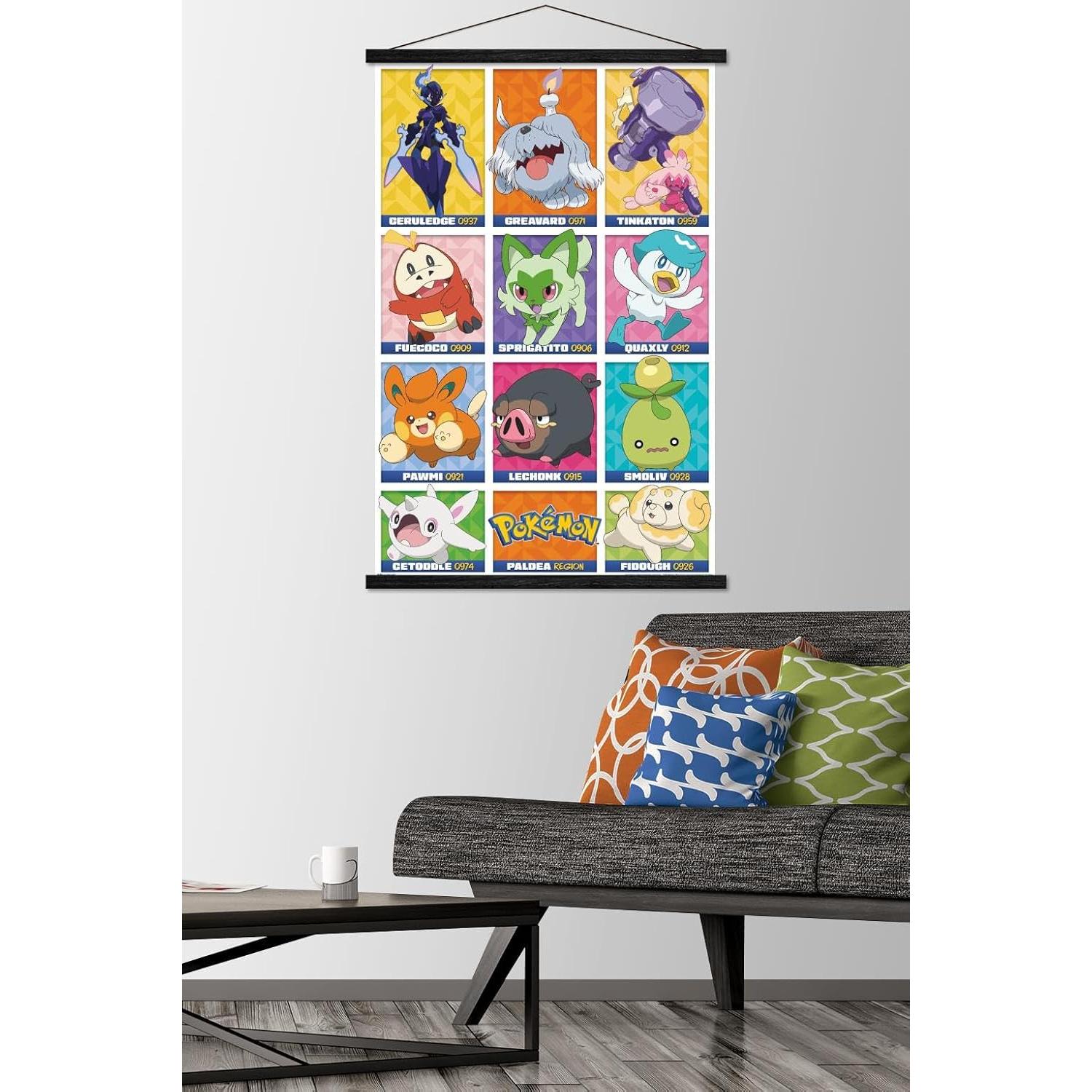 Póster de Pared Pokémon Región Paldea Trends International 86.4x56.8cm