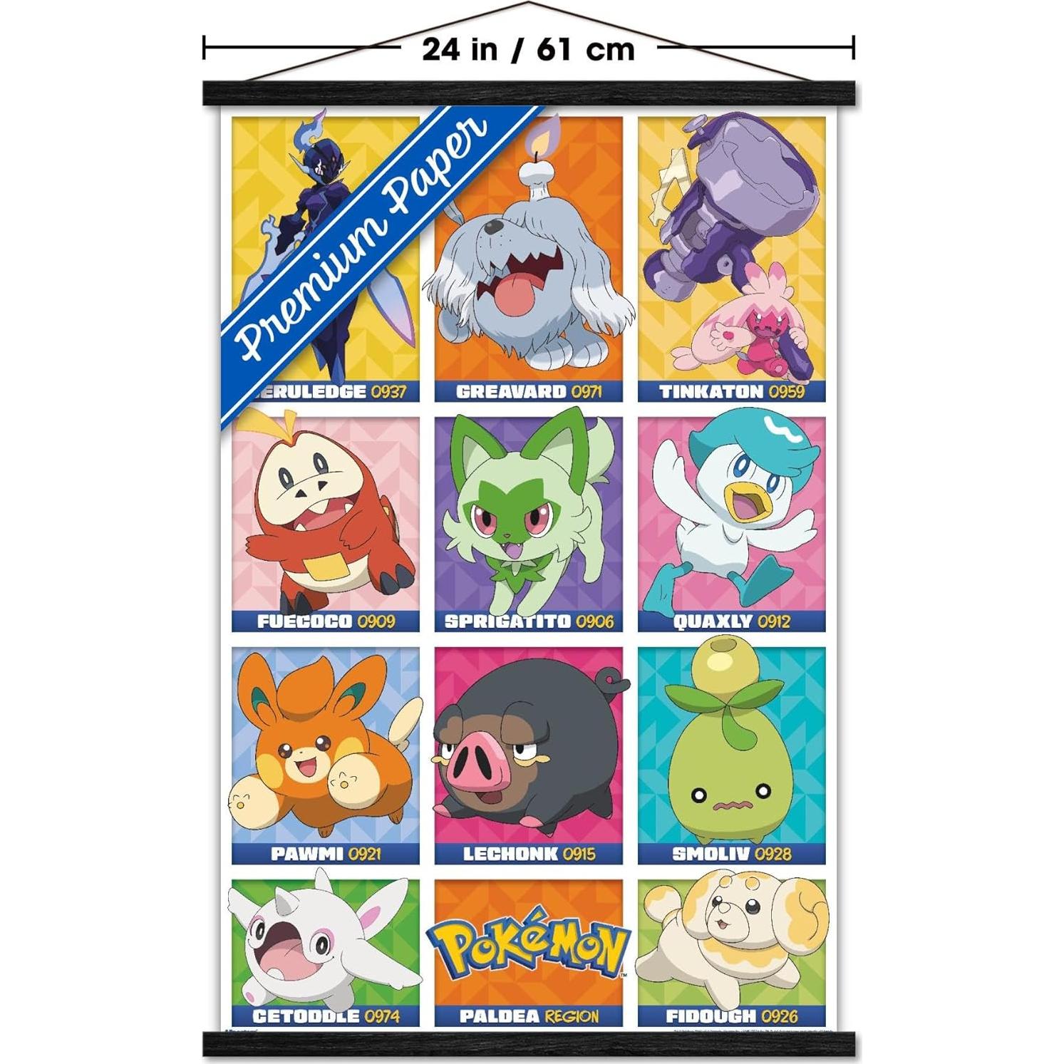 Póster de Pared Pokémon Región Paldea Trends International 86.4x56.8cm
