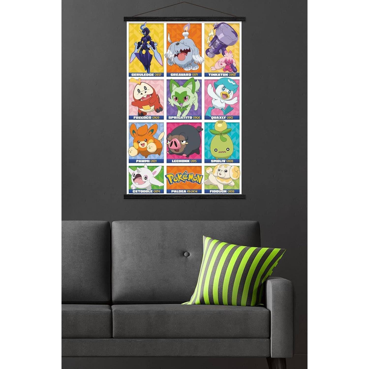 Póster de Pared Pokémon Región Paldea Trends International 86.4x56.8cm