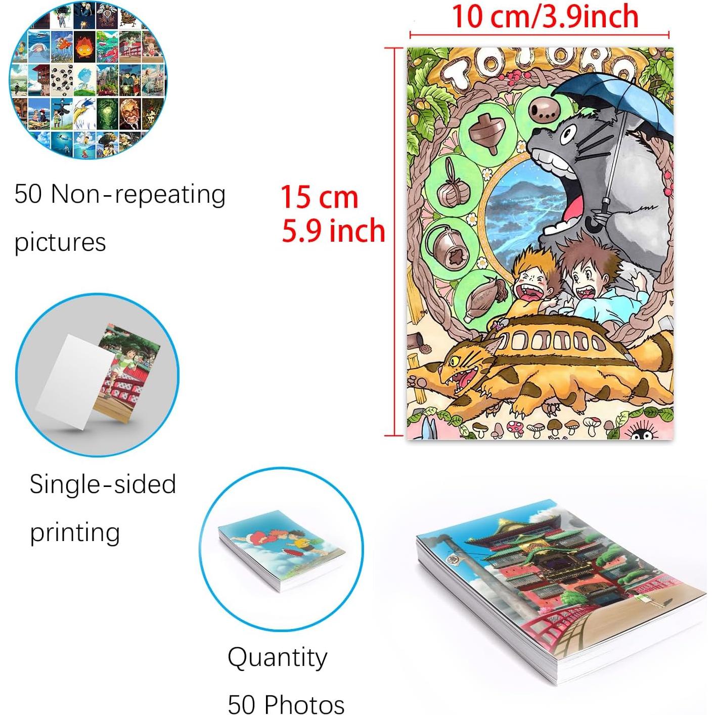 Conjunto de 50 Pósters de Anime Pounchi 10x15 cm Alta Calidad