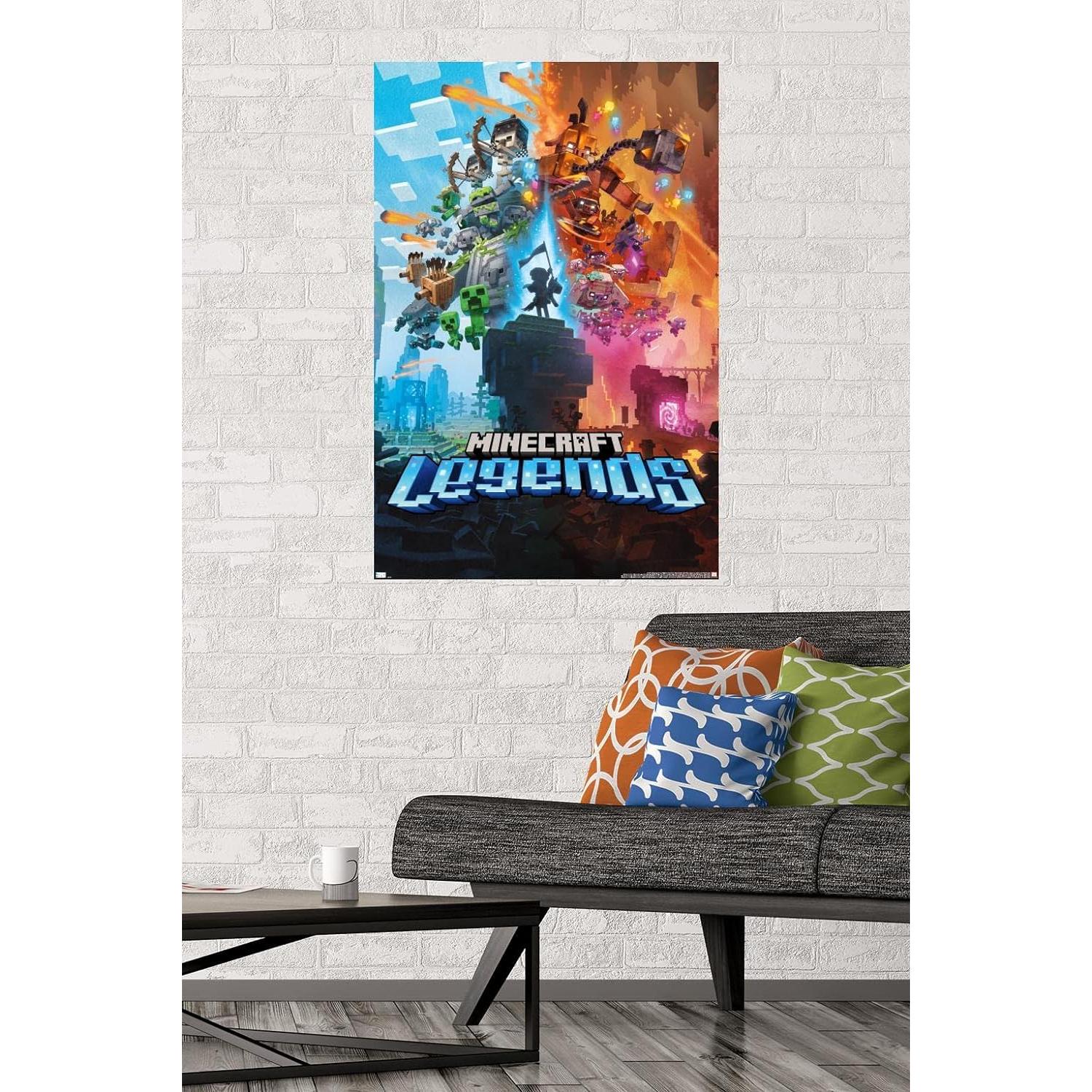 Póster de Pared Minecraft: Legends Trends International 56.8x86.4 cm