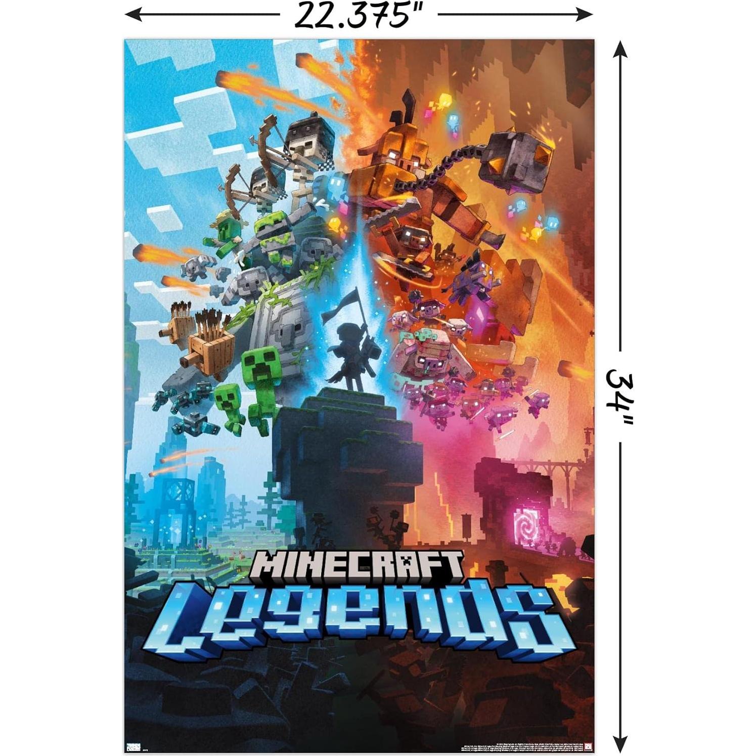 Póster de Pared Minecraft: Legends Trends International 56.8x86.4 cm