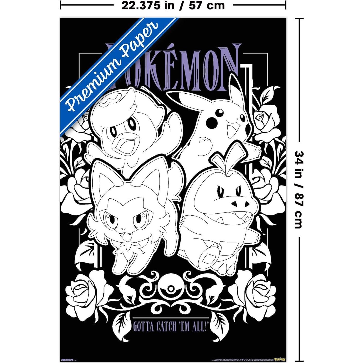 Póster de Pared Pokémon Vibras Espeluznantes 86.36x56.88 cm