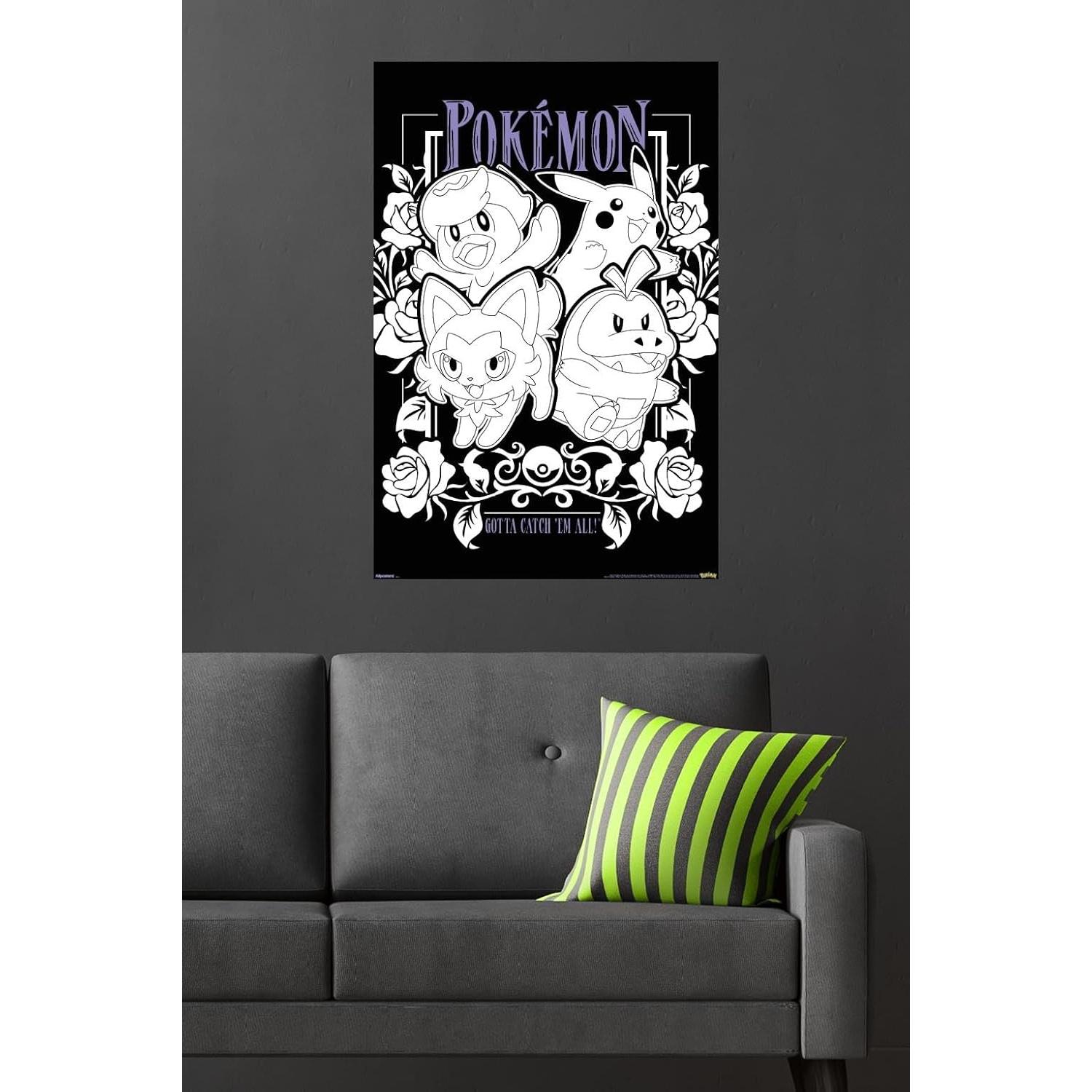 Póster de Pared Pokémon Vibras Espeluznantes 86.36x56.88 cm