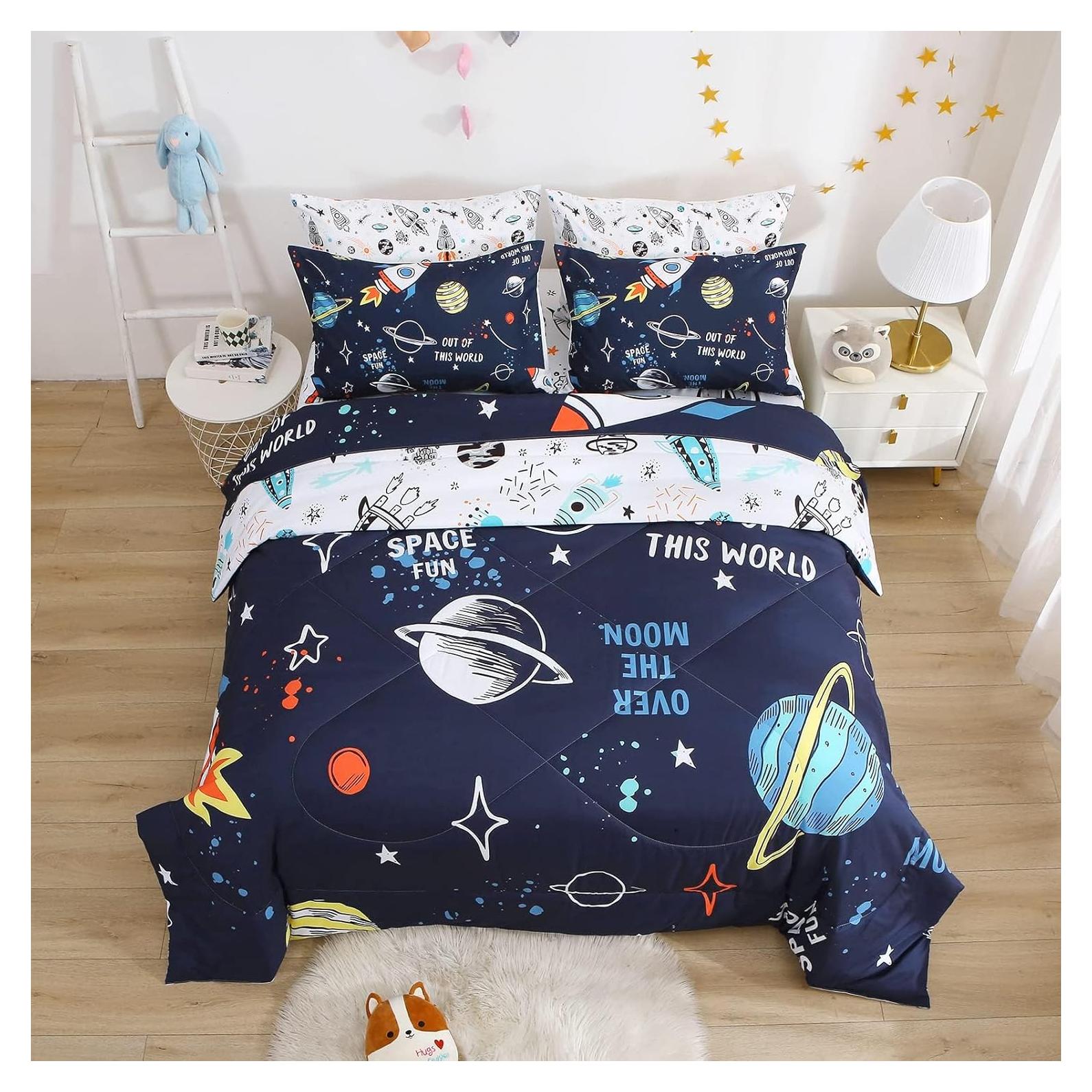 Conjunto de Edredón Yasida 7 Piezas Tamaño Queen Espacio