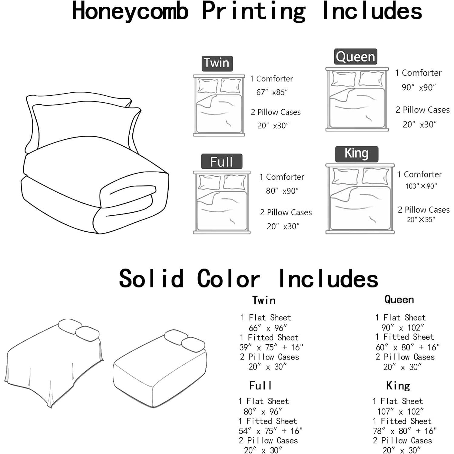 Juego de Edredón Geométrico Rojo Negro Twin 7 Piezas Nttopship