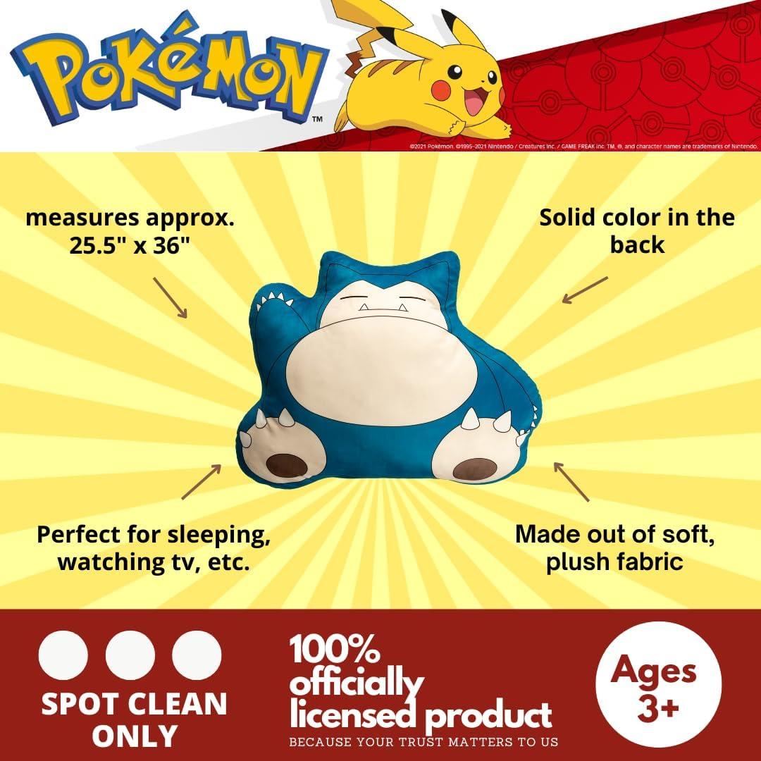 Almohada Corporal Franco Pokemon Snorlax 65x91 cm Suave