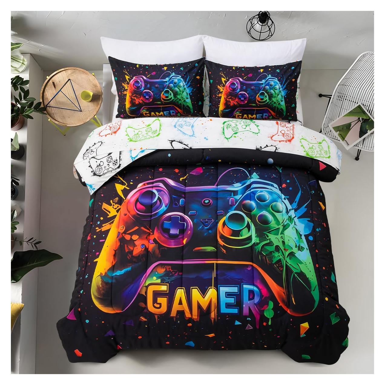 Juego de Cama Individual Holawakaka Consola de Juegos 5 Piezas