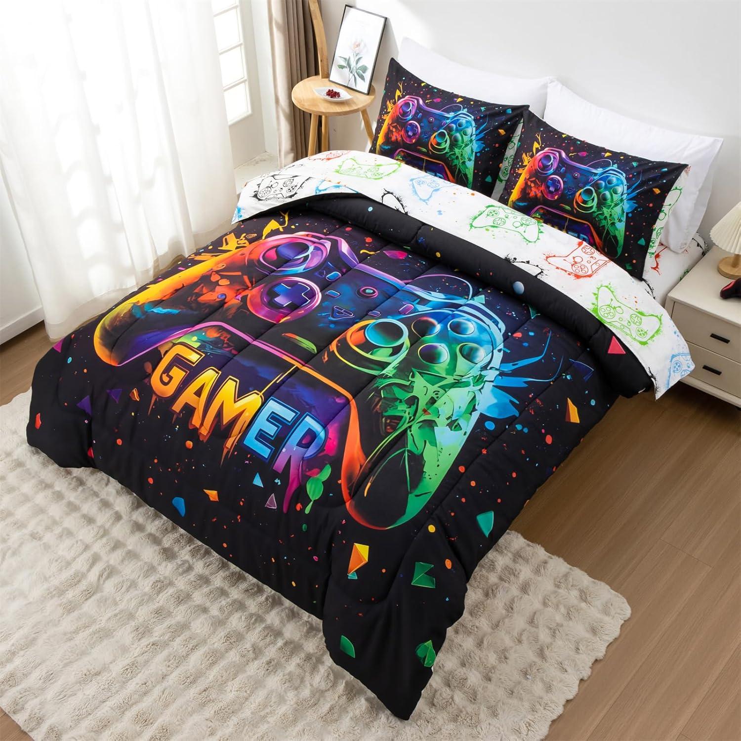 Juego de Cama Individual Holawakaka Consola de Juegos 5 Piezas