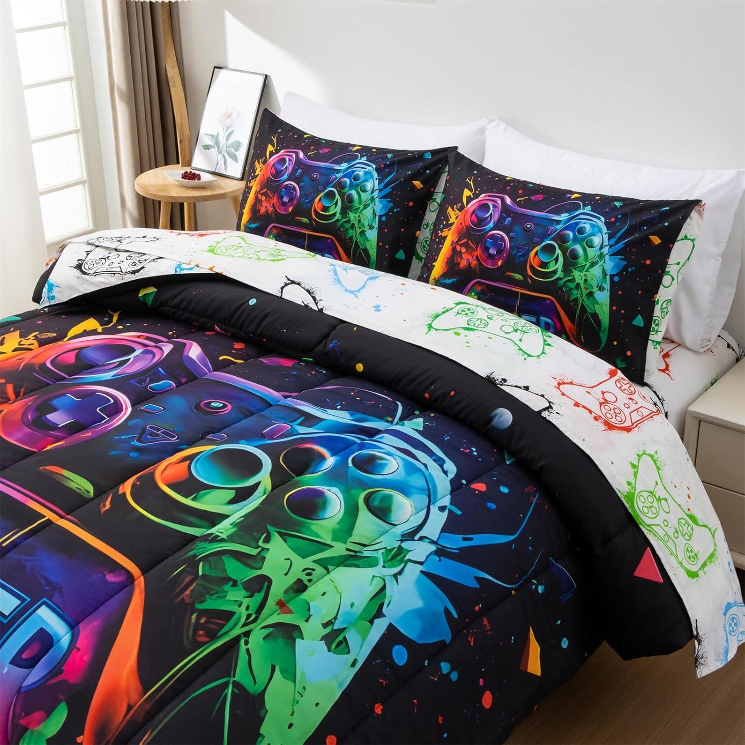 Juego de Cama Individual Holawakaka Consola de Juegos 5 Piezas