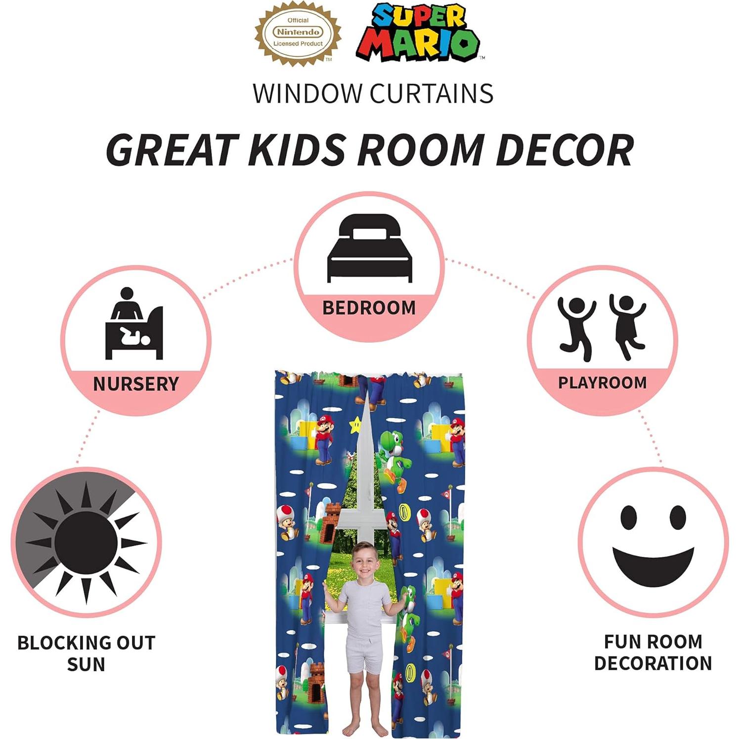 Juego de Ropa de Cama Franco Super Mario 5 Piezas Individual