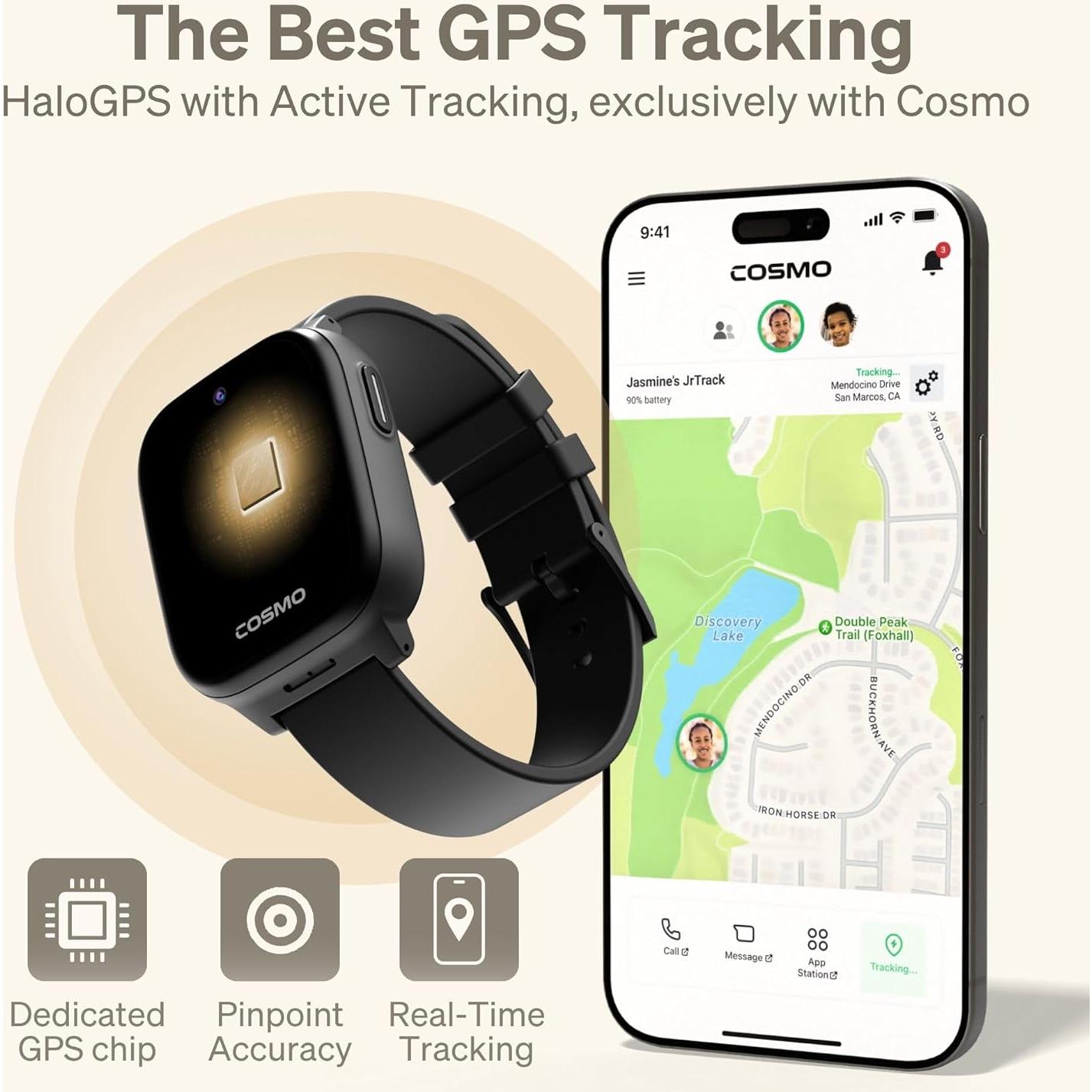 Reloj Inteligente para Niños Cosmo JrTrack 5 - GPS, Llamadas, Controles Parentales