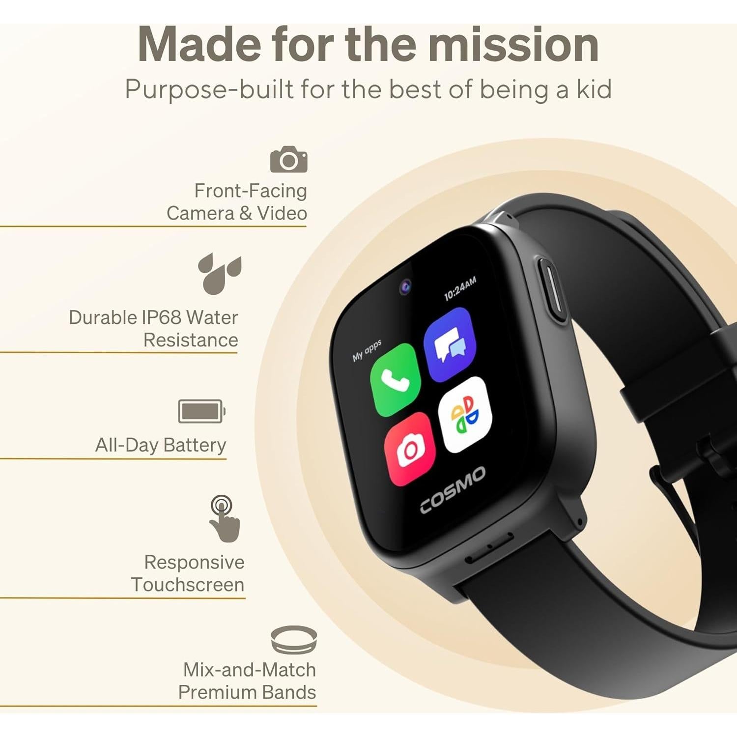 Reloj Inteligente para Niños Cosmo JrTrack 5 - GPS, Llamadas, Controles Parentales