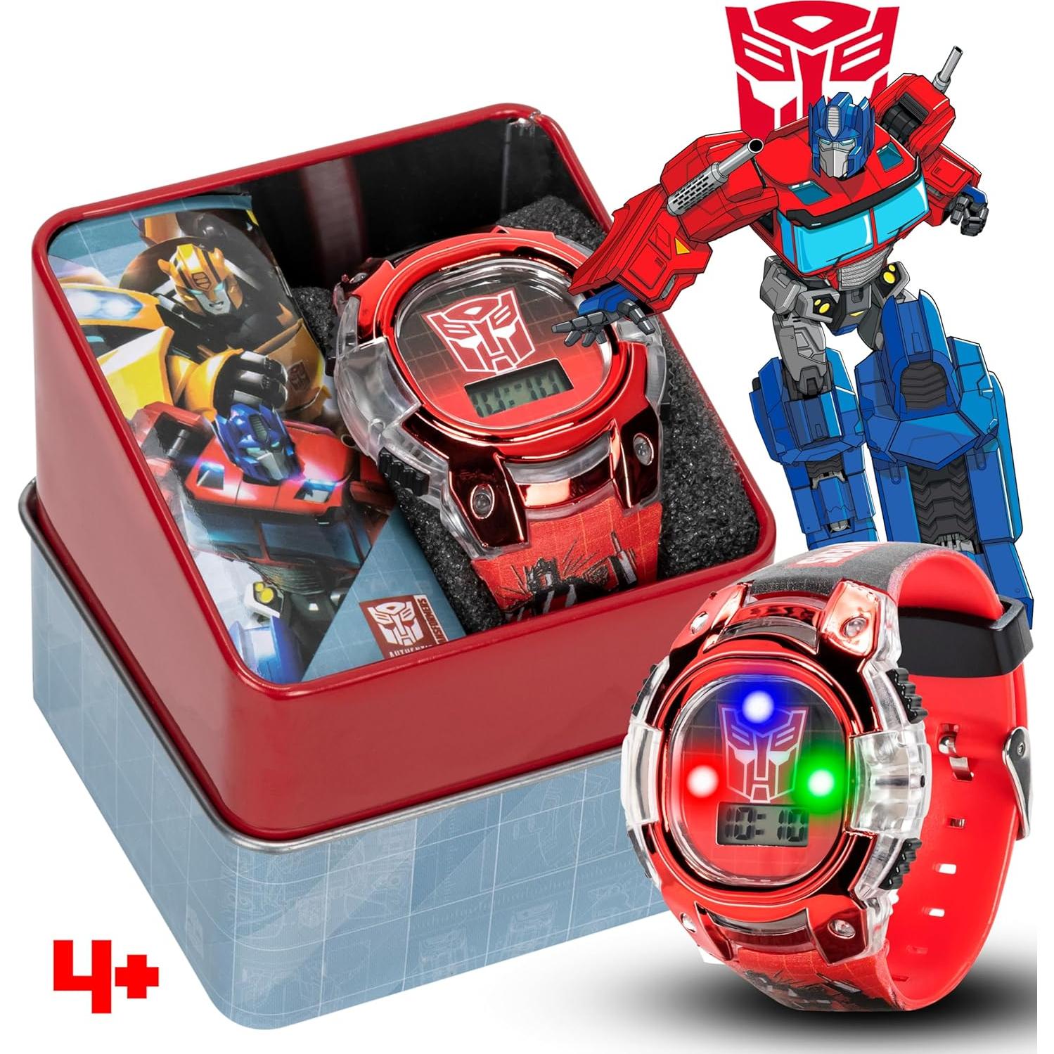 Reloj LCD para Niños Transformers Accutime - Correa Ajustable