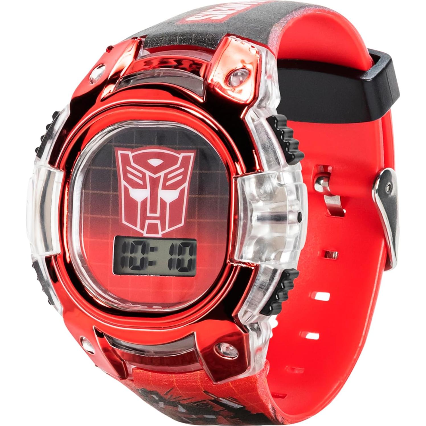 Reloj LCD para Niños Transformers Accutime - Correa Ajustable