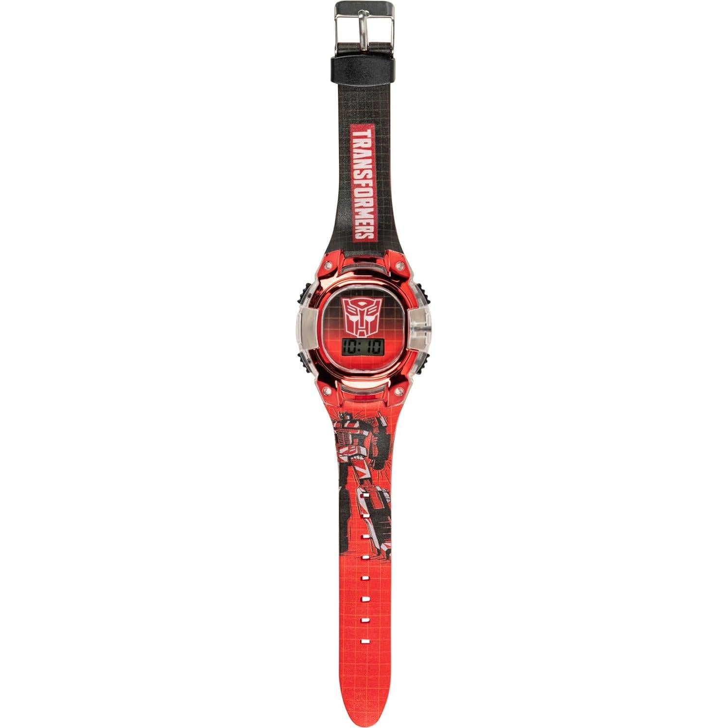 Reloj LCD para Niños Transformers Accutime - Correa Ajustable