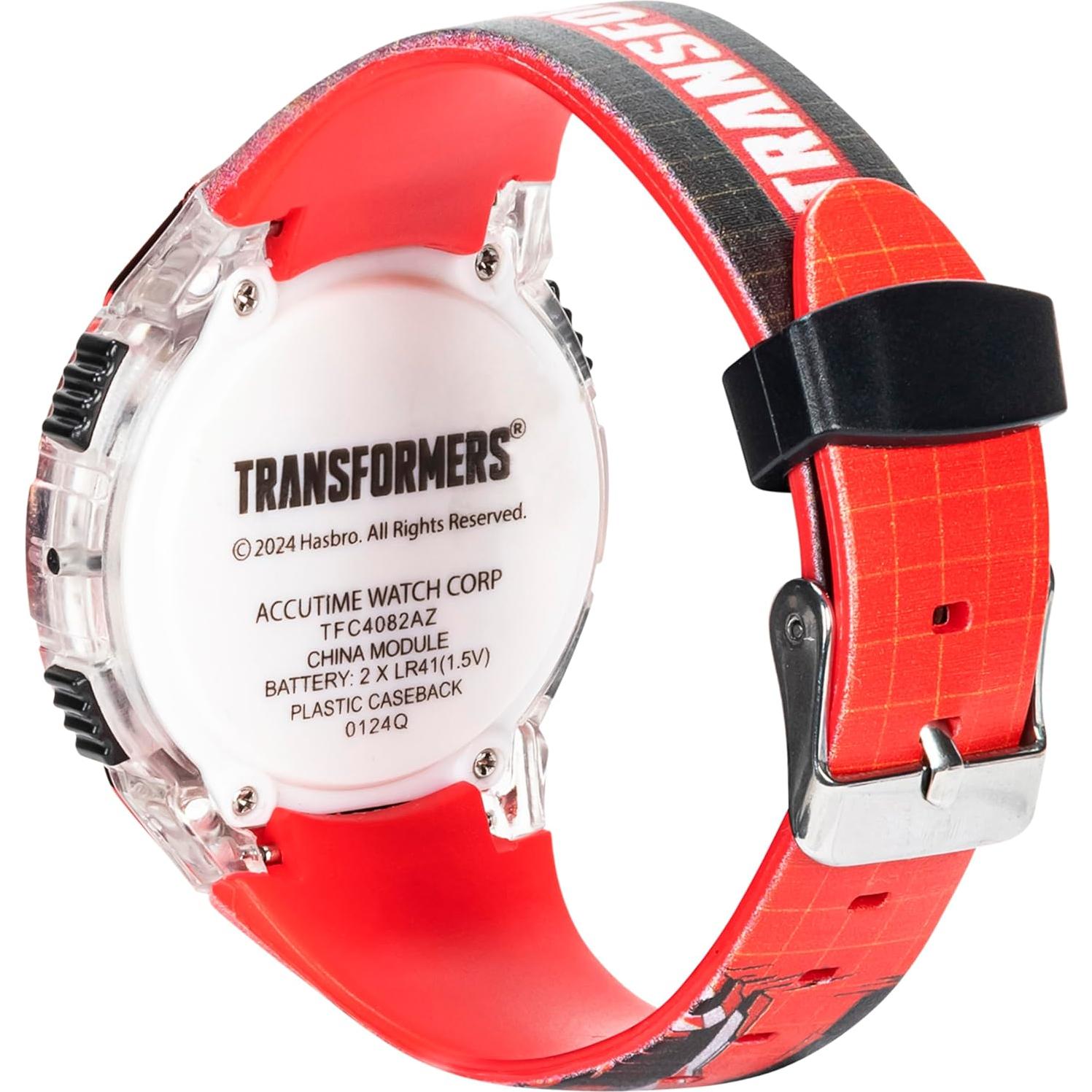 Reloj LCD para Niños Transformers Accutime - Correa Ajustable