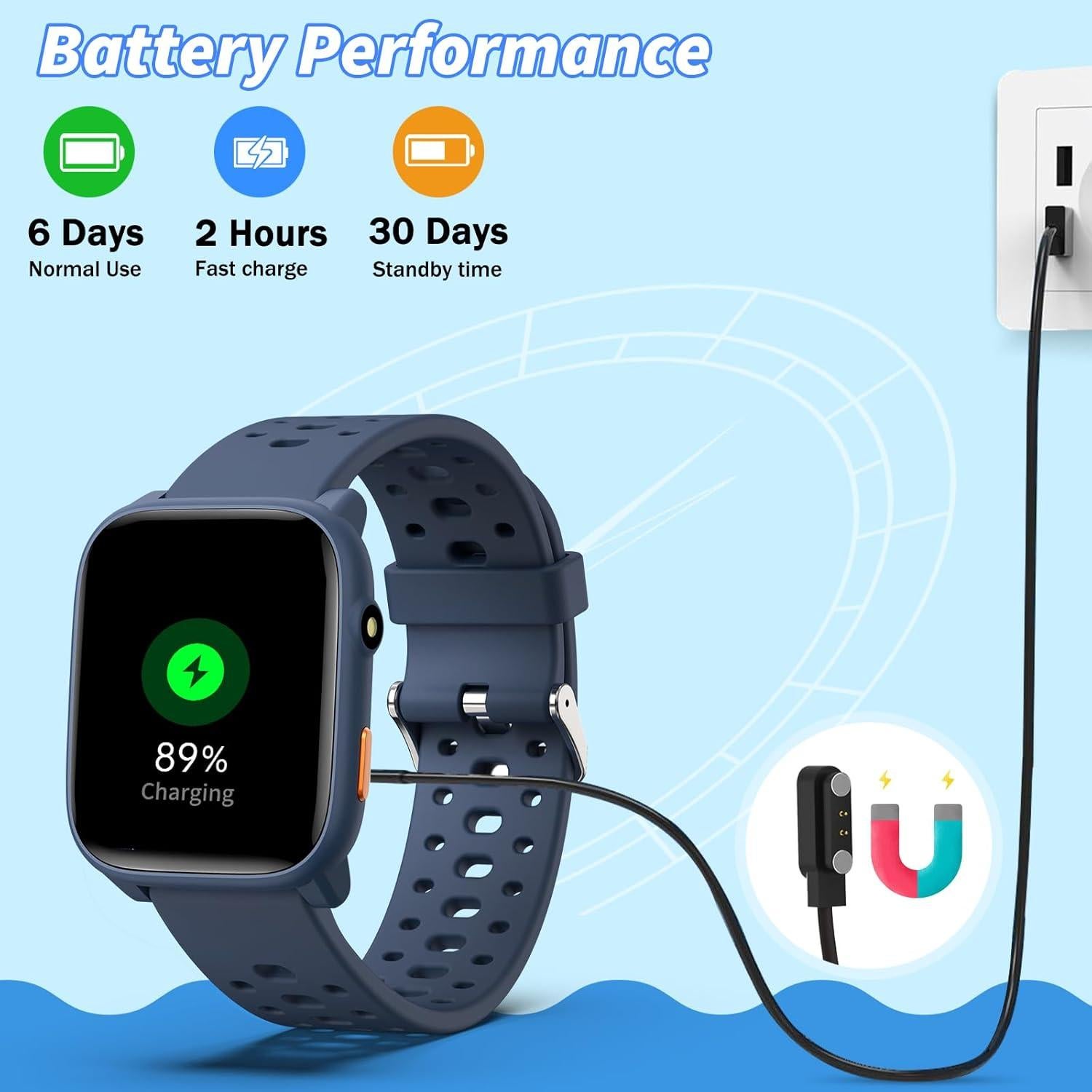 Reloj Inteligente ModaWin para Niños 1.83" Fitness y Juegos