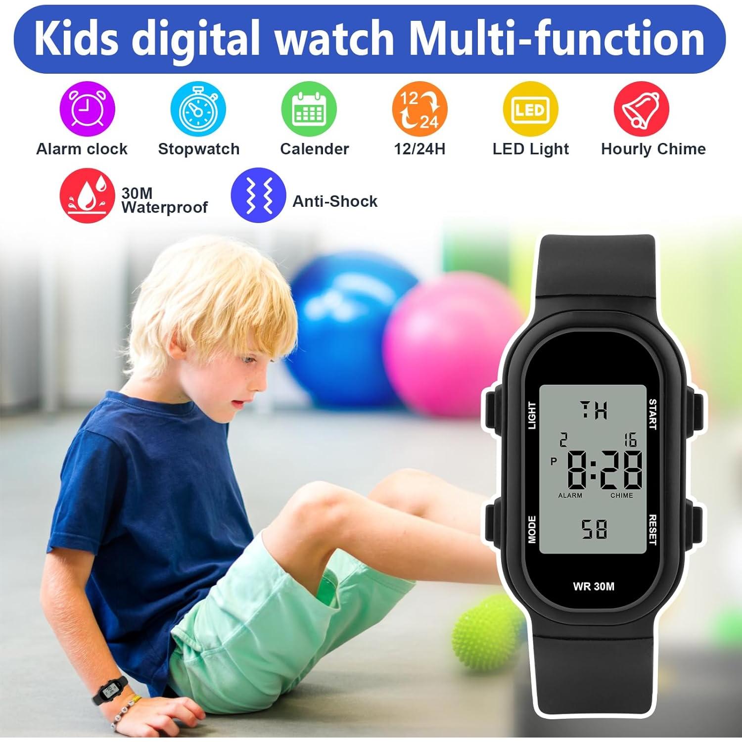Reloj Digital Deportivo Juboos para Niños 7-16 Años Impermeable