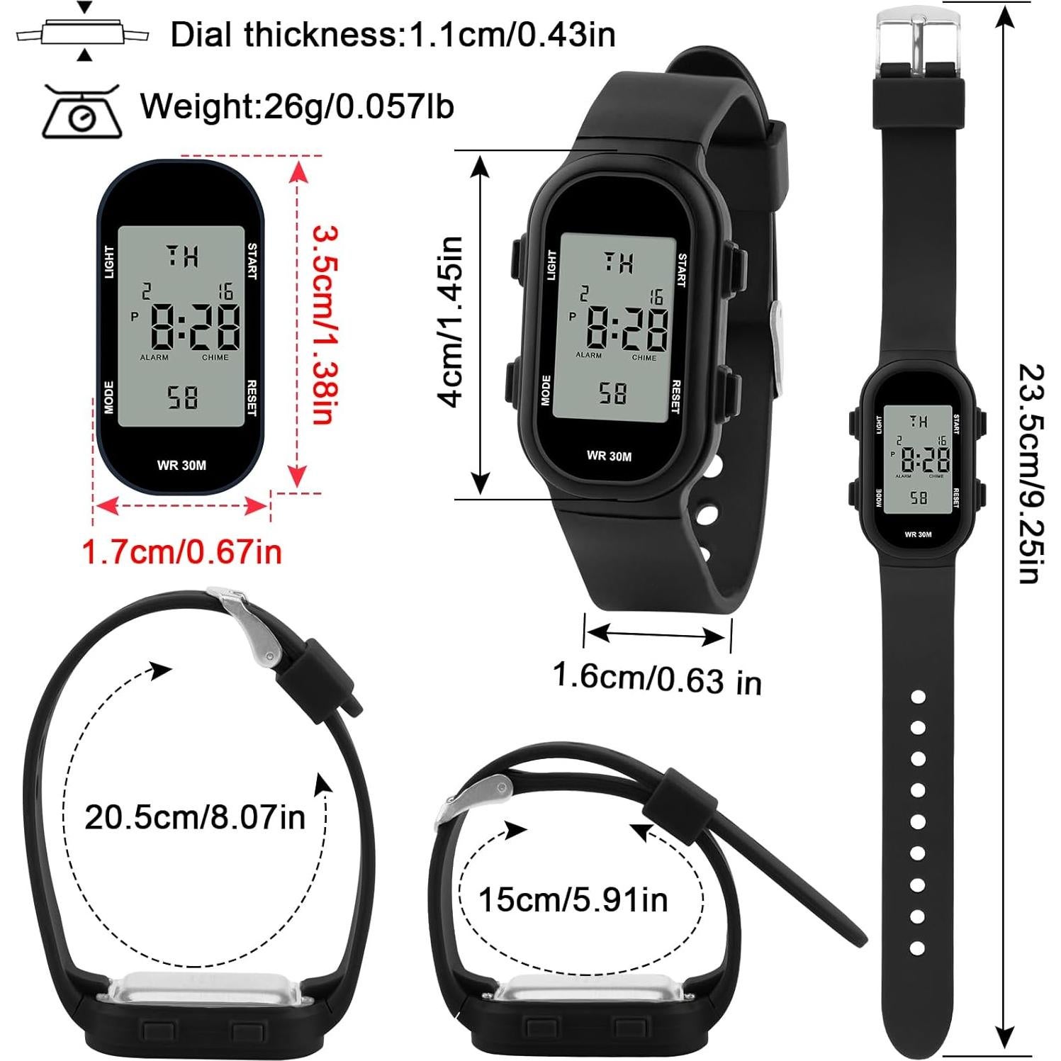 Reloj Digital Deportivo Juboos para Niños 7-16 Años Impermeable
